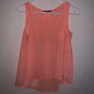XS American Eagle salmon tank top